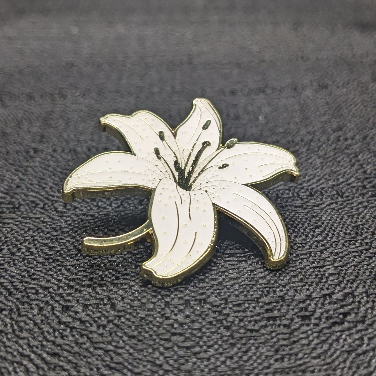 White Lily Enamel Pin (B Grade)