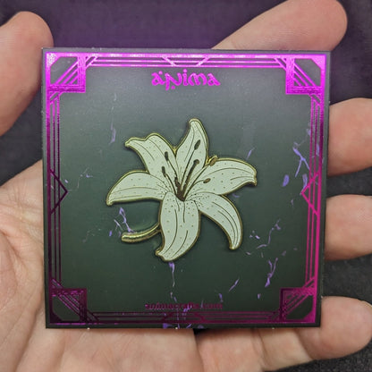 White Lily Enamel Pin (B Grade)
