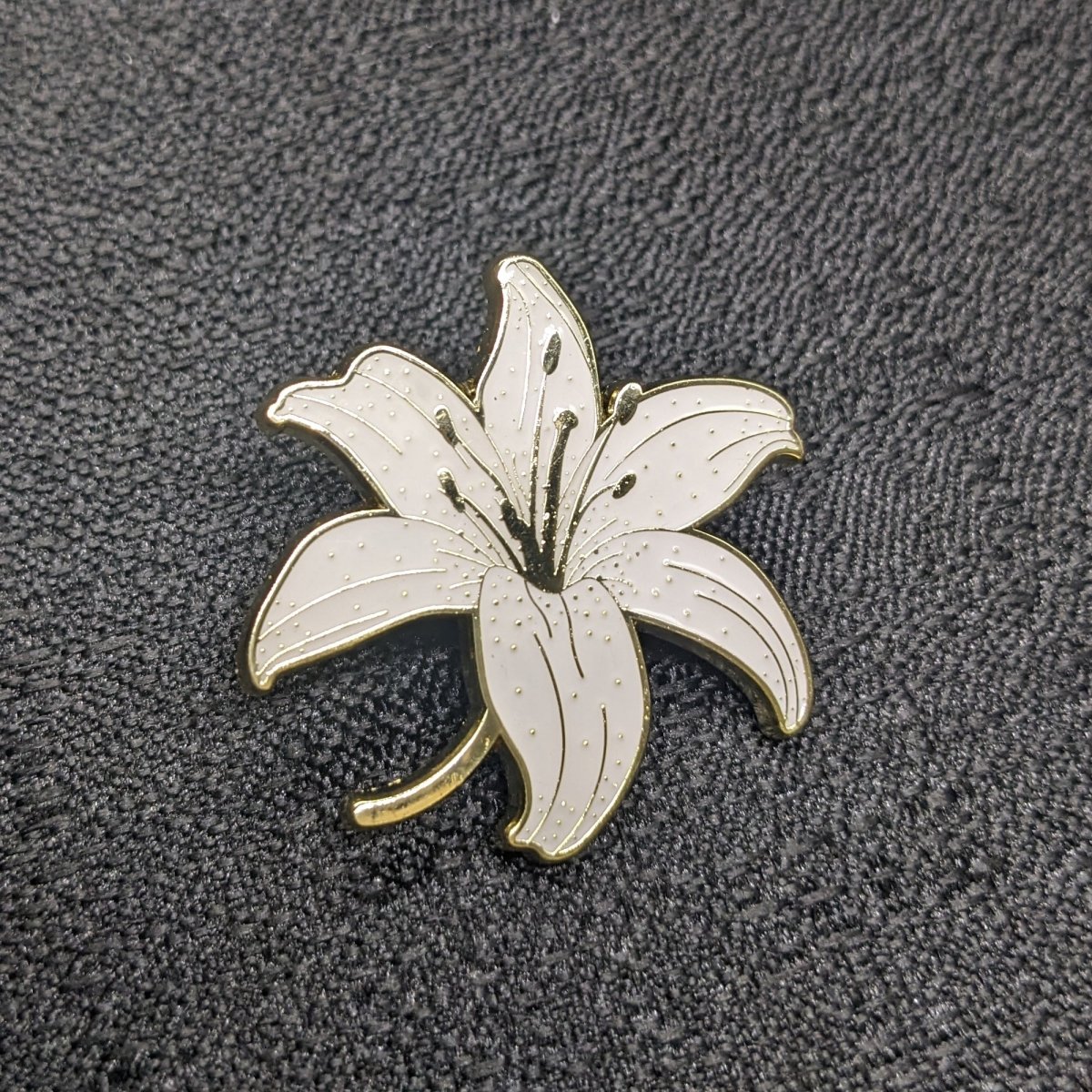 White Lily Enamel Pin (B Grade)