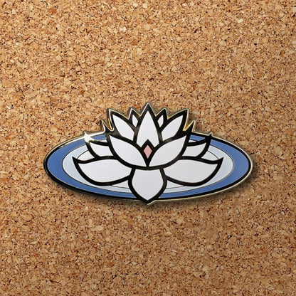 White Lotus Enamel Pin