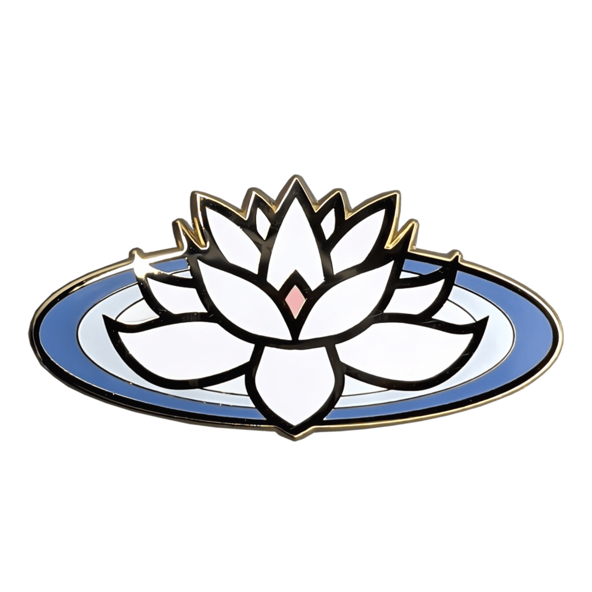 White Lotus Enamel Pin