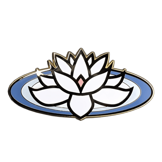 White Lotus Enamel Pin