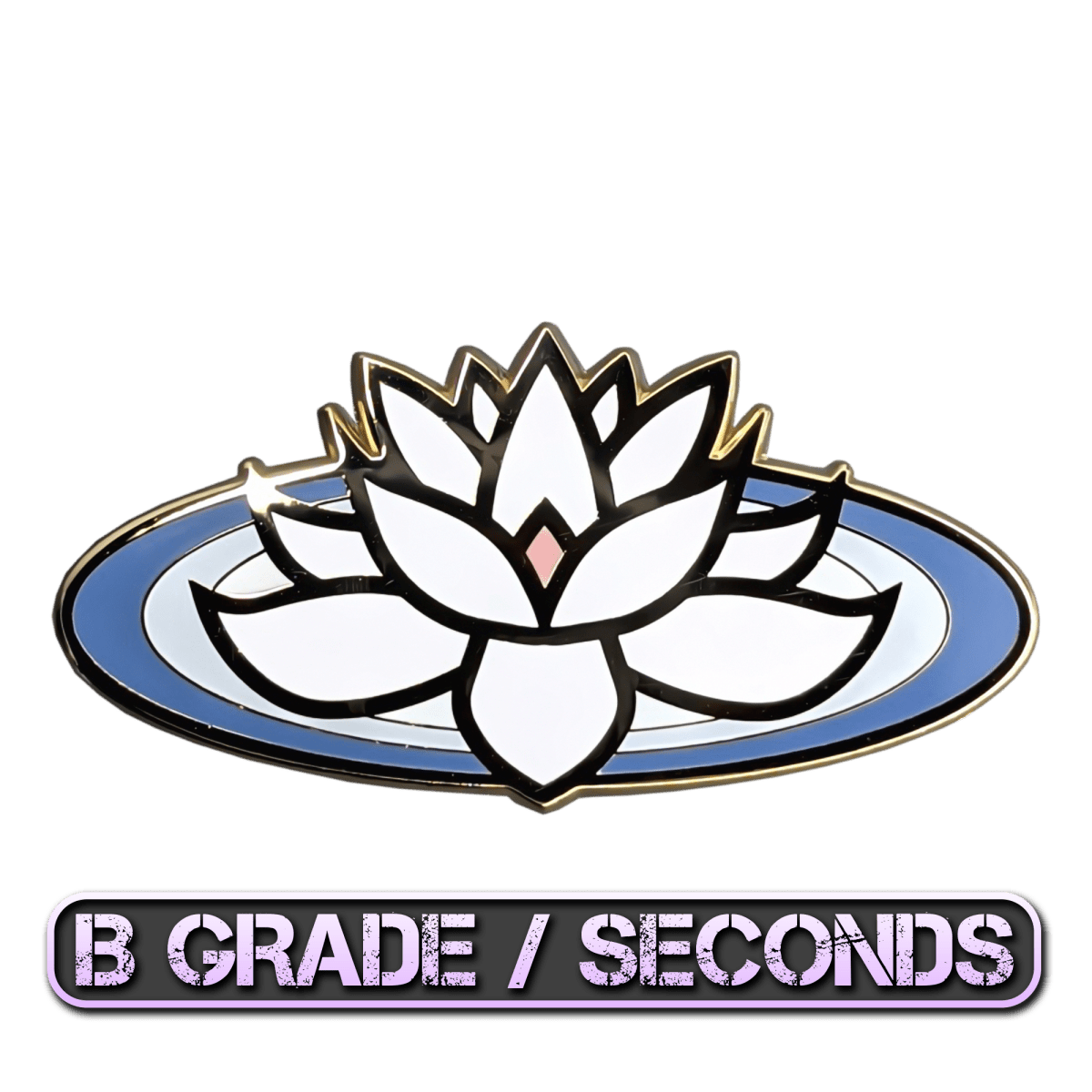 White Lotus Enamel Pin (B Grade)