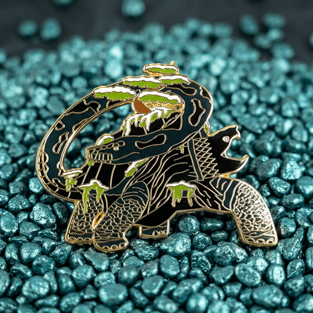 Xuanwu - The Black Tortoise Enamel Pin (LE500)