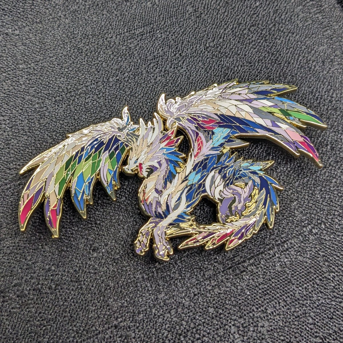Xyloris, The Prismatic Dragon Enamel Pin (Dragon Aspects Vol.1) (B Grade)