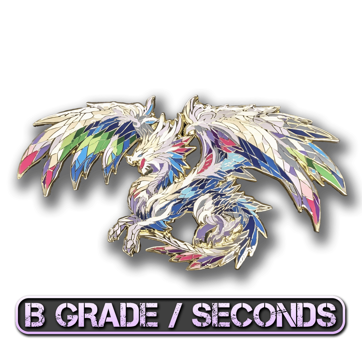 Xyloris, The Prismatic Dragon Enamel Pin (Dragon Aspects Vol.1) (B Grade)