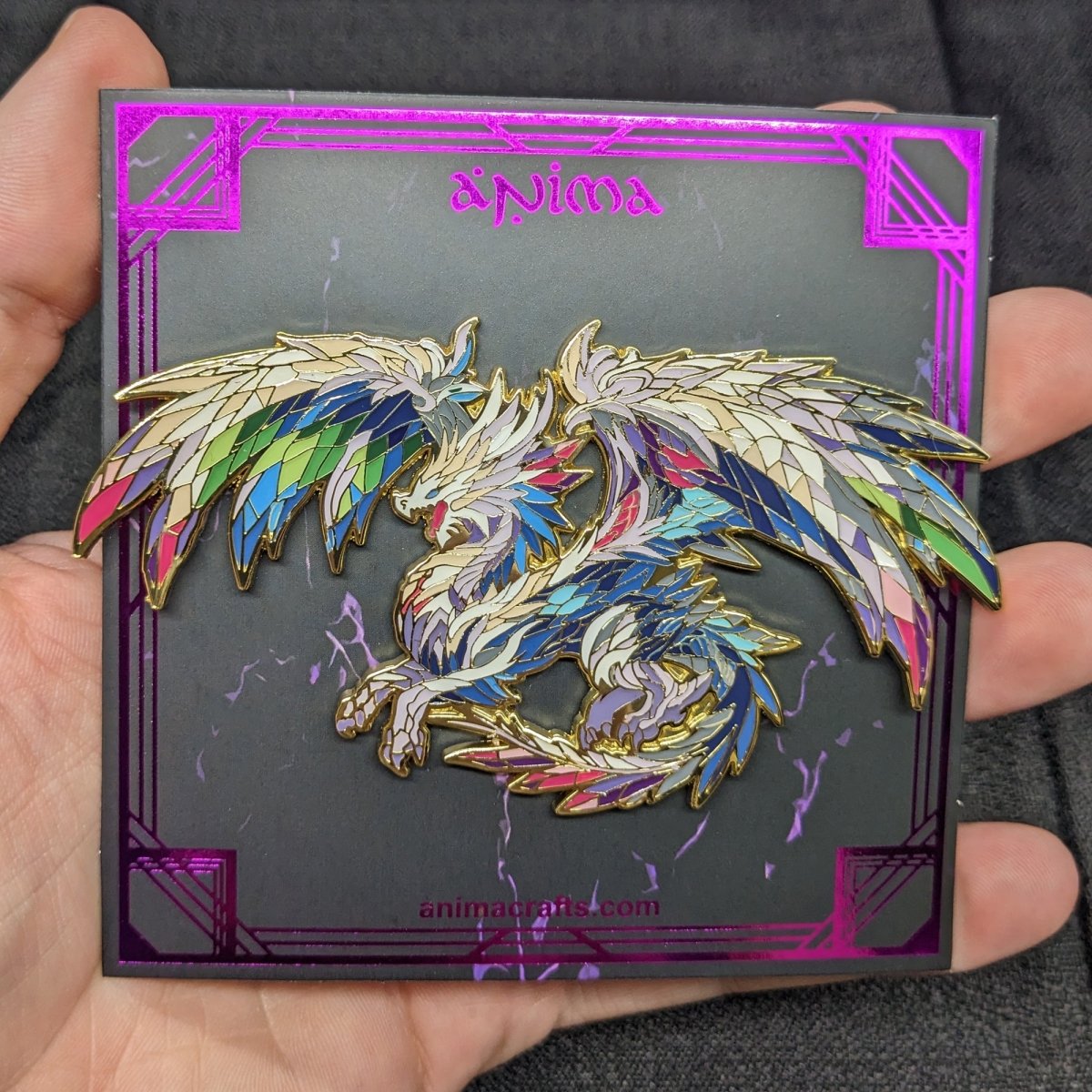 Xyloris, The Prismatic Dragon Enamel Pin (Dragon Aspects Vol.1) (B Grade)