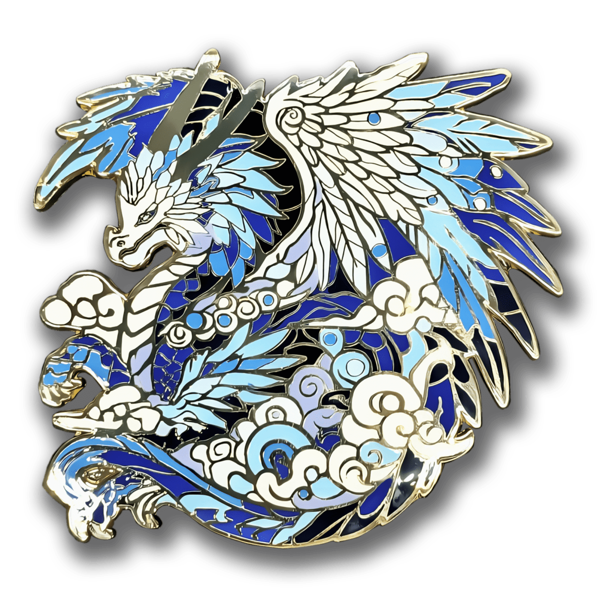 Zephyriel, The Sky Dragon Enamel Pin (Dragon Aspects Vol.1)