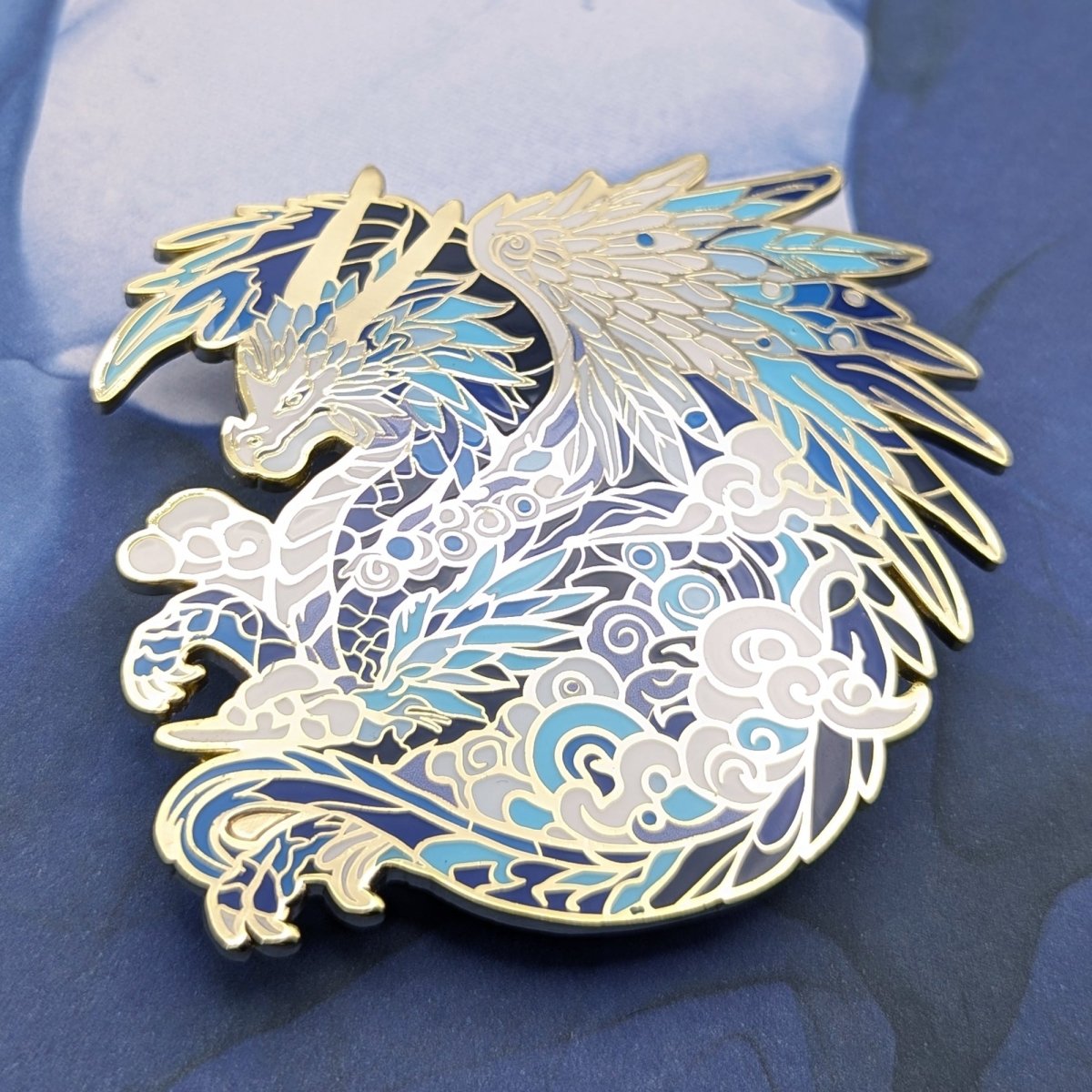 Zephyriel, The Sky Dragon Enamel Pin (Dragon Aspects Vol.1)