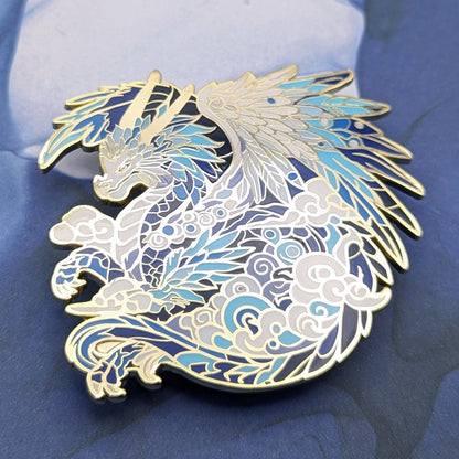 Zephyriel, The Sky Dragon Enamel Pin (Dragon Aspects Vol.1)