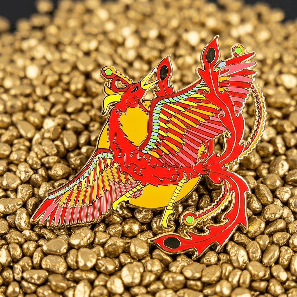 Zhuque - The Vermilion Bird Enamel Pin (LE500)