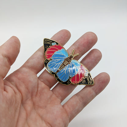 Agrias Butterfly Enamel Pin