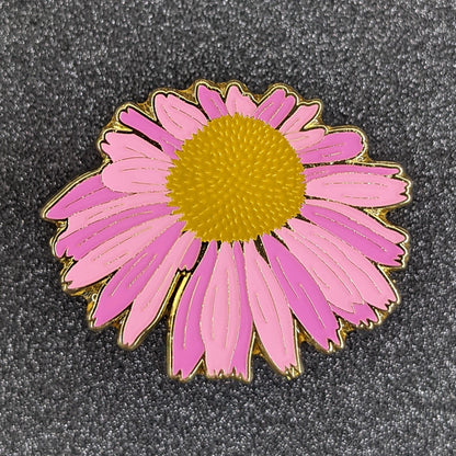 Purple Coneflower Blossom Enamel Pin