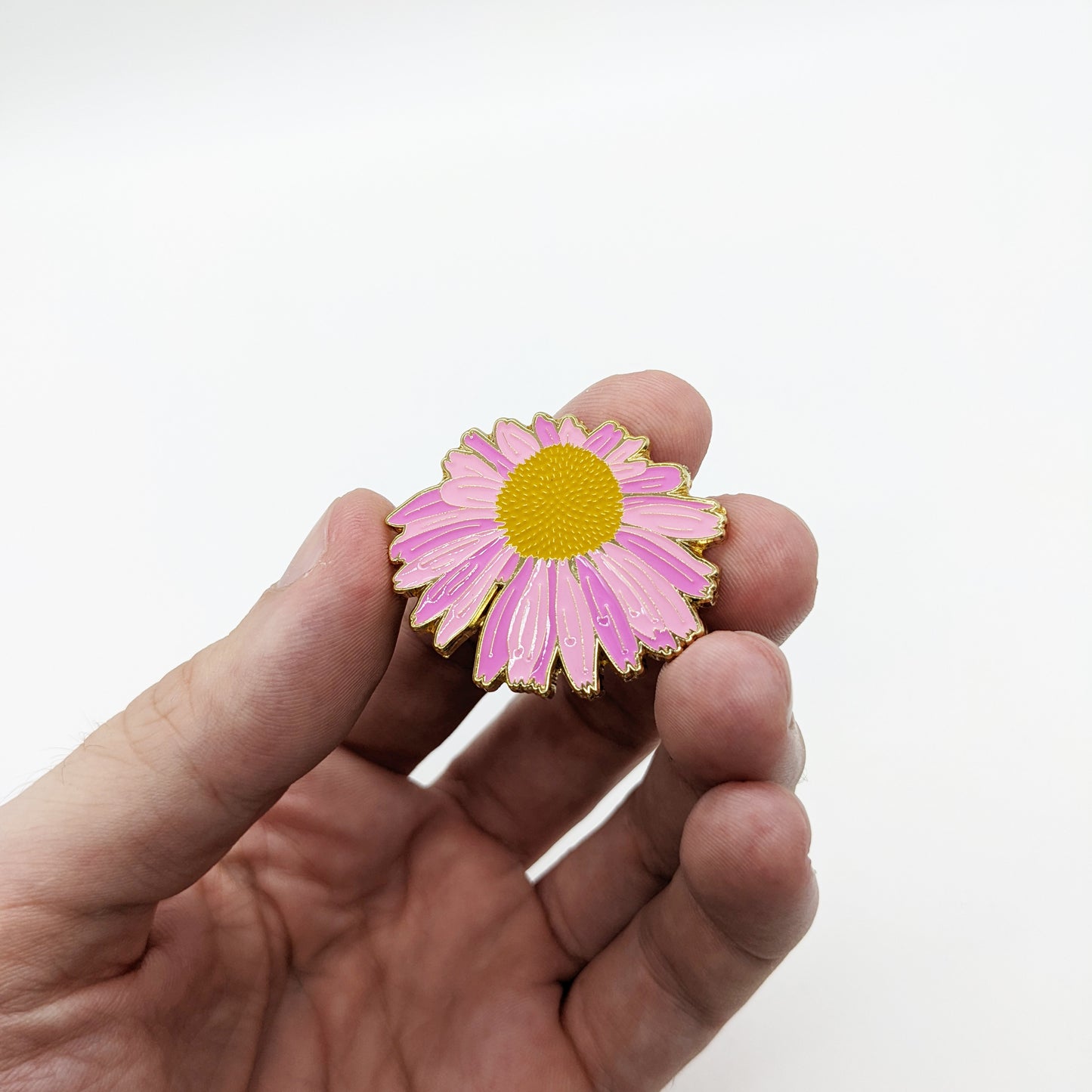 Purple Coneflower Blossom Enamel Pin