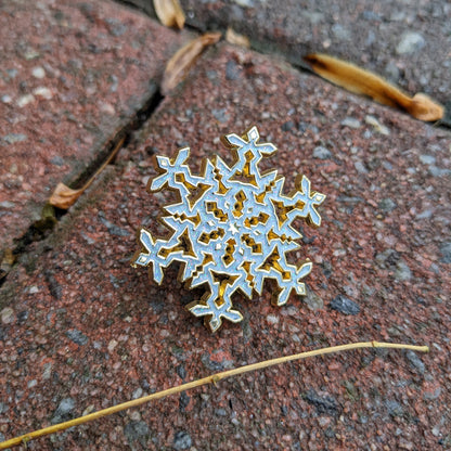 Snowflake Enamel Pin