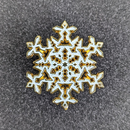 Snowflake Enamel Pin