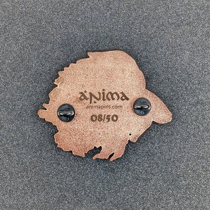 Copper Eclipse Betta Fish Enamel Pin (Limited Edition LE50)