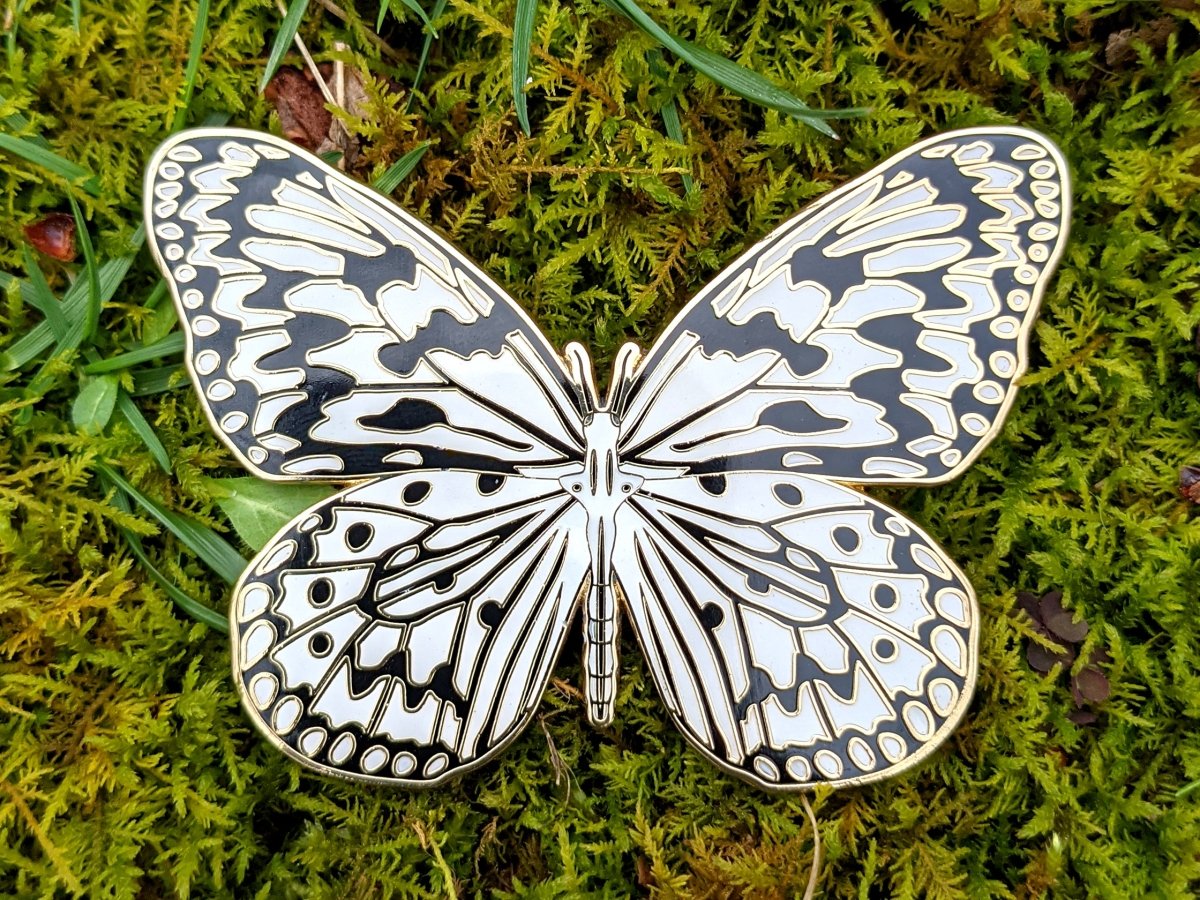Paper Kite Butterfly Enamel Pin (B Grade)