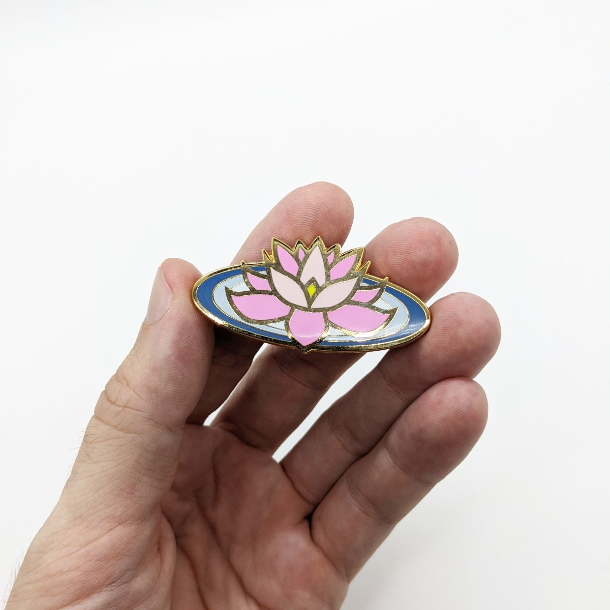 Pink Lotus Enamel Pin (B Grade)