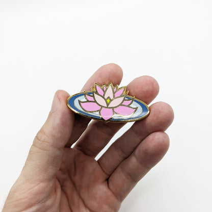 Pink Lotus Enamel Pin (B Grade)
