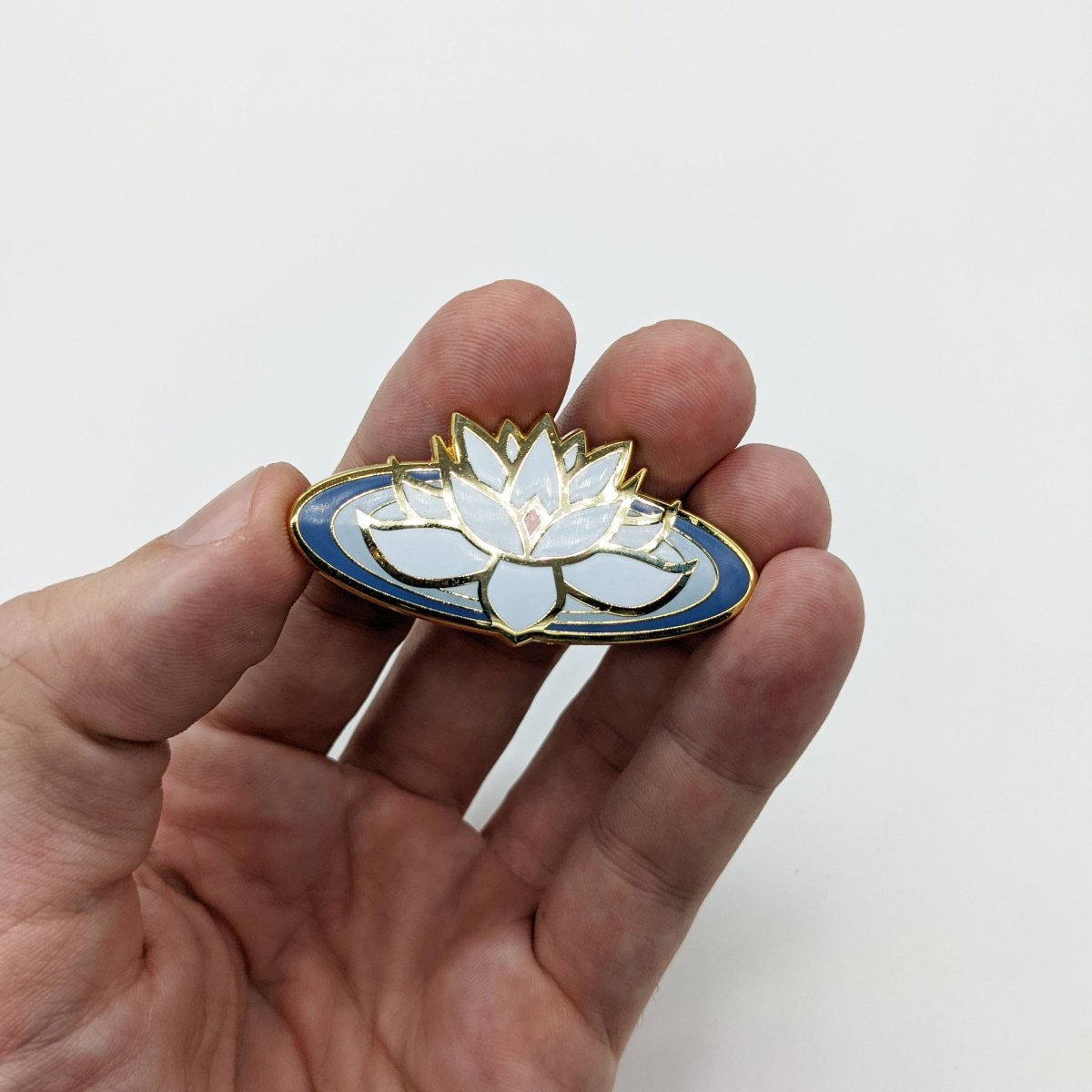 White Lotus Enamel Pin (B Grade)